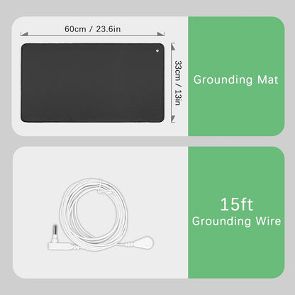 Grounding Mat with 15Ft Grounding Cord, Grounding Pad Kit, Earth Therapy for Feet.