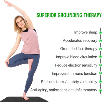 Grounding Mat with 15Ft Grounding Cord, Grounding Pad Kit, Earth Therapy for Feet.