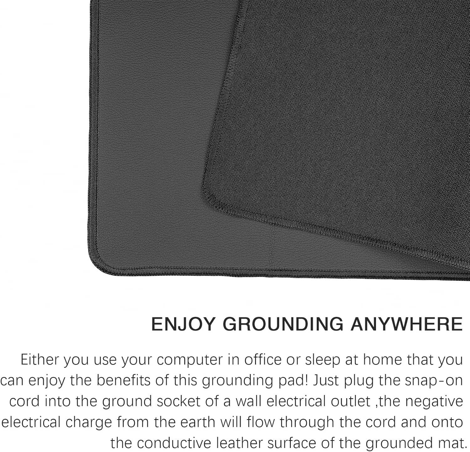 Grounding Mat with 15Ft Grounding Cord, Grounding Pad Kit, Earth Therapy for Feet.
